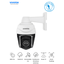 Cámara IP PTZ exterior 2 megapixeles, 40x zoom óptico, Smart IR 250m, 