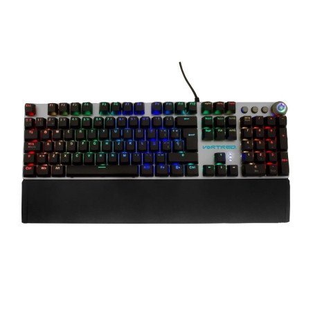 Teclado mecánico programable vortred v-930600 - negro, RGB