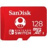 Memoria Micro SDXC 128GB PARA NINTENDO SWITCH SanDisk UHS-I C10 - 128 GB, 100 MB/s, 90 MB/s, Rojo, UHS