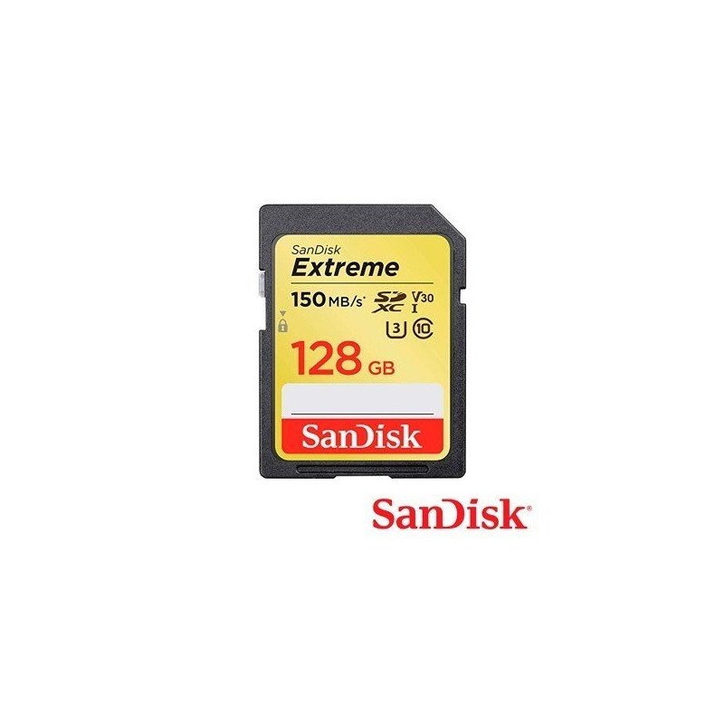 Tarjeta SD Sandisk sdsdxv5-128g-gncin extreme 128gb para DVRs moviles