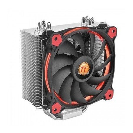 Disipador ThermalTake Riing Silent 12 Red CL-P022-AL12RE-A - Plata, Enfriador