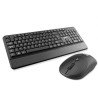 Teclado/mouse combo inalámbrico compacto GT4000BG Ghia, color negro/gris