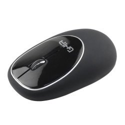 Mouse ergonómico de memory foam Ghia negro, Negro, inalámbrico/1000 DPI