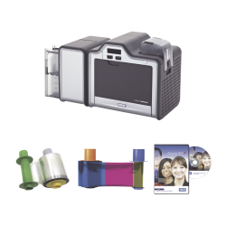 Kit Impresora Retransferencia HDP5000, Doble Lado, Incluye Ribbon, Film y Software, 3 Años Garantía