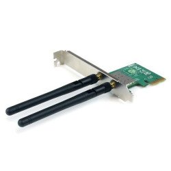 Adaptador Tarjeta PCI Express StarTech.com PEX300WN2X2 - Reverse Polarity, Subminiature A, Hembra/hembra, Negro