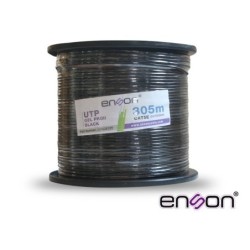 Cable UTP cat5e Enson 13152b305 negro PRO-II con gel exterior