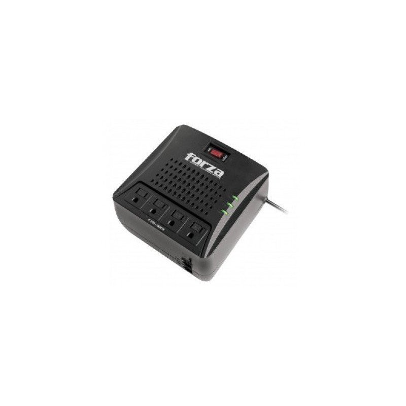 Regulador Forza - Negro, Hogar y Oficina, 3000 VA, 1500 W