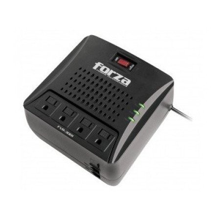 Regulador Forza - Negro, Hogar y Oficina, 3000 VA, 1500 W