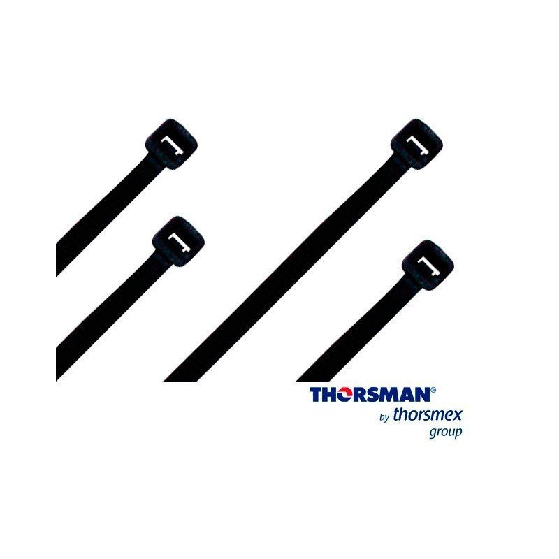 Cincho Thorsman 4200-03001 negro 4.8-190mm con 100 piezas