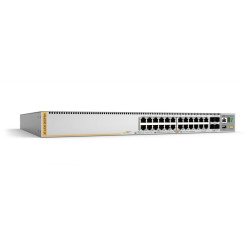 Switch PoE+ Stackeable Capa 3, 24 puertos 10/100/1000 Mbps + 4 puertos SFP+ 10 G, hasta 720 W, fuente redundante