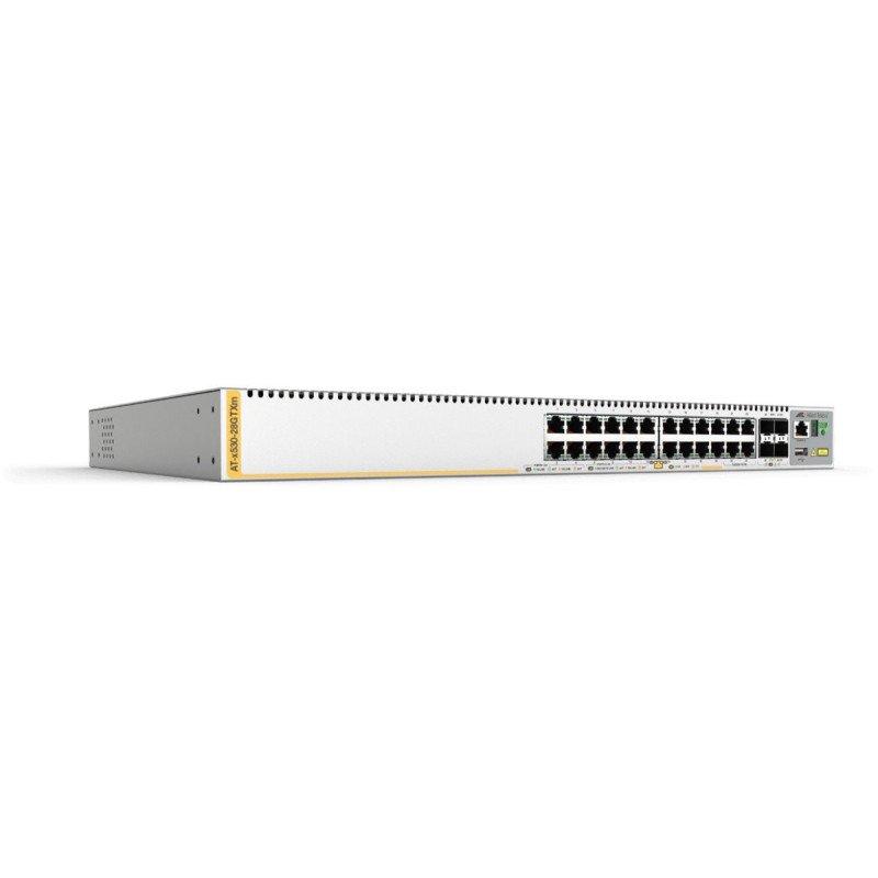 Switch Stackeable Capa 3, 24 puertos 10/100/1000 Mbps + 4 puertos SFP+ 10 G, fuente redundante Switch Stackeable Capa 3, 24 puertos 10/100/1000 Mbps + 4 puertos SFP+ 10 G, fuente redundante