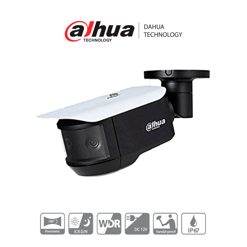 Cámara Bullet Multisensor Panoramica, 180 Grados, 3 Lentes de 2 Megapixeles, 20 Metros de Iluminación, WDR Real de 120, Starligh