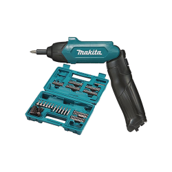 Atornillador Reversible (Broquero 1/4) de 220 RPM con Cargador USB (Incluye 81 Puntas).