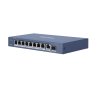 Switch PoE+, 8 Puertos Gigabit 802.3 af/at (30 W), 1 Puerto Gigabit Uplink, 1 Puertos SFP