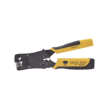 Pinza Pelacables con Probador de Cable para UTP/STP, Enchufe Modular de Prueba para RJ45/RJ11/RJ22.
