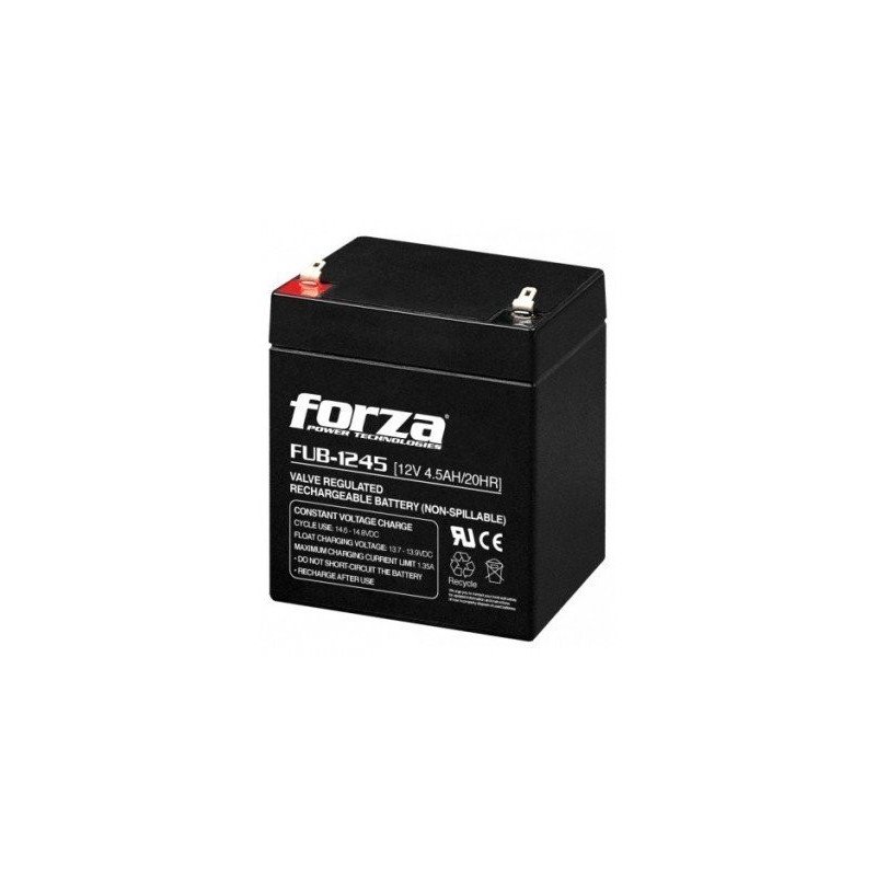 Batería Forza - Negro, 12 V, 4500 mAh, Plomo-ácido