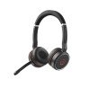 Auricular Jabra Evolve 75 UC estéreo, audífonos inalámbricos con cancelación de ruido activa superior y luz de ocupado integrada