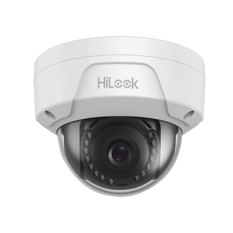 HiLook Series, Domo IP 2 Megapixel, 30 mts IR, H.265, Exterior IP67, Antivandálica IK10, dWDR, PoE, Lente 2.8 mm