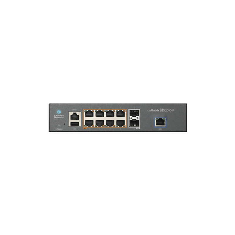 Switch POE cnMatrix, 8 puertos inteligentes GB, 2 SFP, Administración desde la Nube (MX-EX2010PXA-U) Switch POE cnMatrix, 8 puertos inteligentes GB, 2 SFP, Administración desde la Nube (MX-EX2010PXA-U)