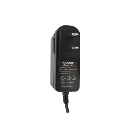 Fuente de poder de 5 Vcd regulado @ 1A, UL, Voltaje de entrada de 100-240 Vca