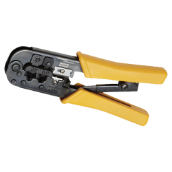 Pinzas para terminación de conectores RJ45 de 8 posiciones y RJ11/RJ12 de 4 y 6 posiciones