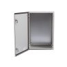 Gabinete de Acero IP66 Uso en Intemperie (400 x 600 x 250 mm) con Placa Trasera Interior y Compuerta Inferior Atornillable