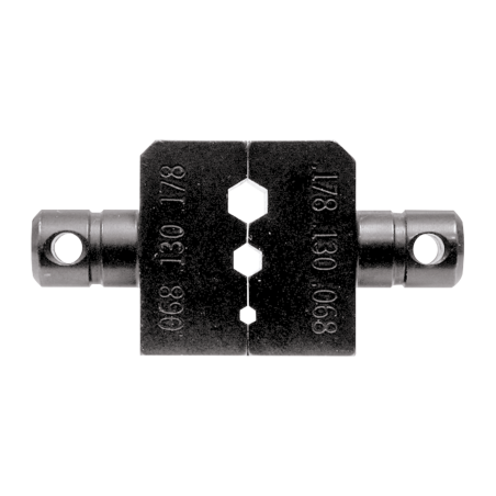 Dado para plegar conectores de anillo con mordaza Hex. de 0.068", 0.130" y 0.178" en LMR-100A, RG-174/U y RG-316/U.