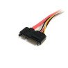 StarTech.com Cable de Extensión SATA de 22 Pines - Serial ATA Macho - SATA Hembra - 0,3m