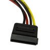 Cable de alimentación StarTech.com SATAPOWADAP - 0, 15 m, Negro