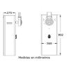 Gabinete para barrera vehicular convencional de wejoin, compatible con