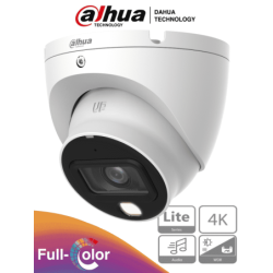 Cámara domo eyeball 4k full color, 8 megapixeles, lente de 2.8mm, 106 grados de apertura, micrófono integrado, 20 metros de ilum