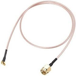 Jumper con RG-142/U de 60 cm, con Conector SMA Macho Inverso en extrem