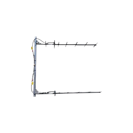 Antena Yagi Doble Direccional de 7 elementos, 403-430 MHz, 12.5 dB, 27 MHz, 250 Watt, N Hembra.