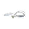 Extensión eléctrica plana 127VCA l-n-t 1M 3 tomas 13A max