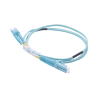 Jumper de fibra óptica multimodo OM3 50/125 lc-lc ofnr (riser), 2.0 mm, dúplex, aqua, 1 metro