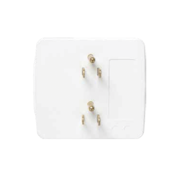 Multicontacto para pared con 6 contactos color blanco,125 V, 15 A