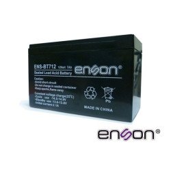 Batería de respaldo 12vdc 7a Enson ENS-BT712 para fuentes de poder y s