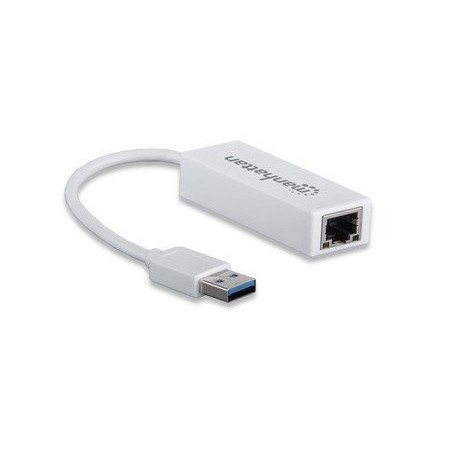 Adaptador Manhattan gigabit ethernet RJ-45, USB 3.0