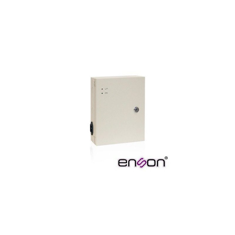 Fuente de poder cam caja 12v 10a Enson reg. PSB-1209 9cam max14vdc 1.5a