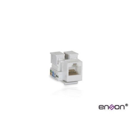 Conector Jack RJ45 cat5e 90grados Enson ENS-JC5WH blanco