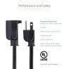 StarTech.com PAC1016 cable de transmisión Negro 1,8 m NEMA 5-15P