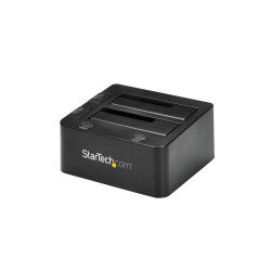 Adaptador de disco duro StarTech.com SDOCK2U33 - 8 TB, Negro