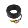 Cable coaxial armado con conector BNC y alimentación, longitud de 50 m, optimizado para HD (TurboHD, HD-sdi, AHD)