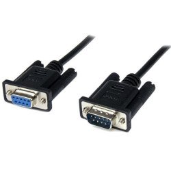 Cable módem nulo serial StarTech.com - 1 m, DB-9, DB-9, Negro, Macho/h