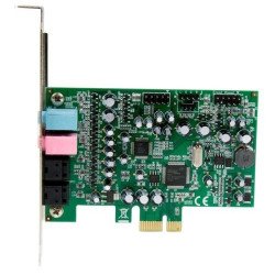 Tarjeta de sonido PCI Express de 7.1 canales StarTech.com PEXSOUND7CH - 24 Bit, 7.1, PCI-E, C-Media CM8828
