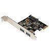 Tarjetas PCI Express StarTech.com - PCI-E, USB 3.0 A, Plata