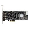 Tarjetas PCI Express StarTech.com - 4 Puertos USB 3.0 UASP 2 Canales de 5 Gbps con Alimentación Molex SATA