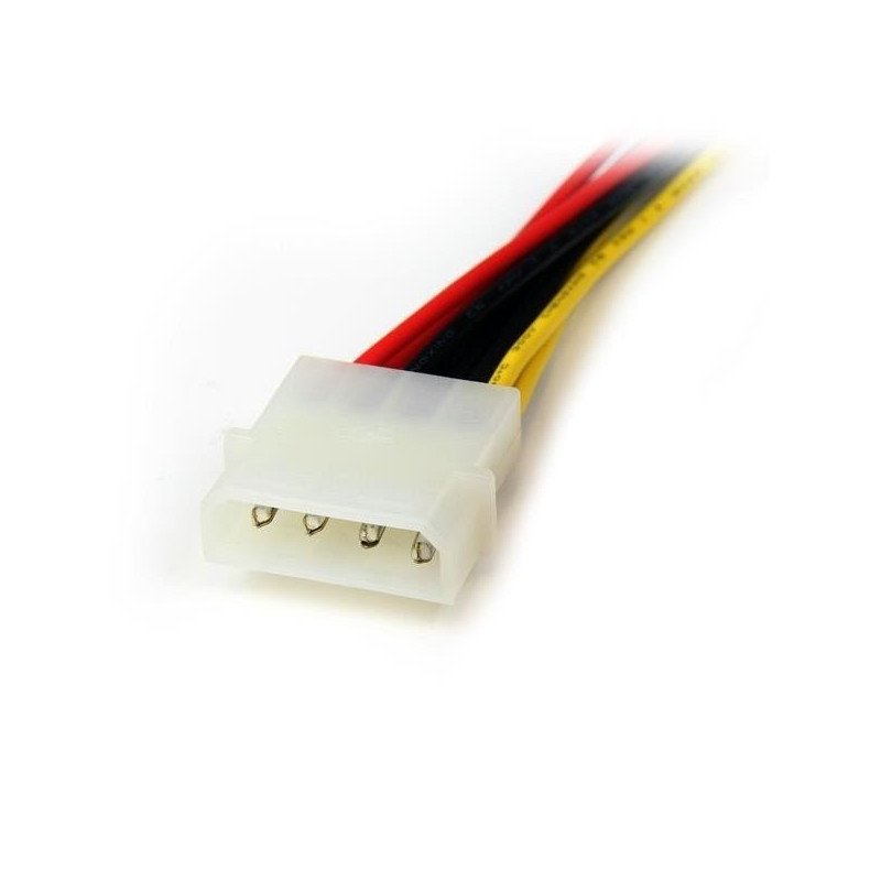 Adaptador cable StarTech.com PYO2LP4SATA - SATA, Macho/hembra, Negro