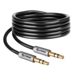 Cable auxiliar ultra delgado plug a plug 3.5 mm de 90 cm