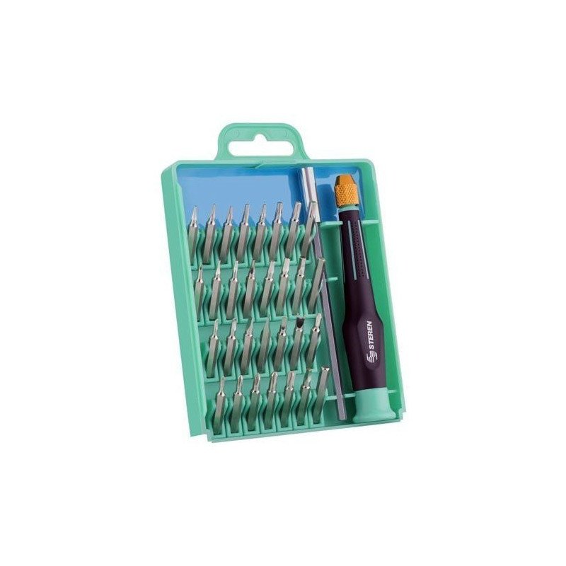 Desarmador con 30 puntas intercambiables